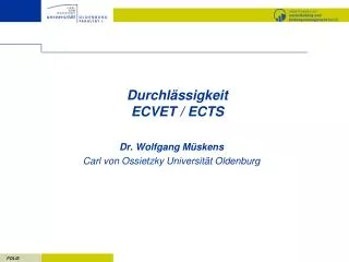 durchl ssigkeit ecvet ects