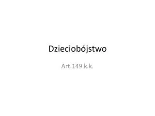 dzieciob jstwo
