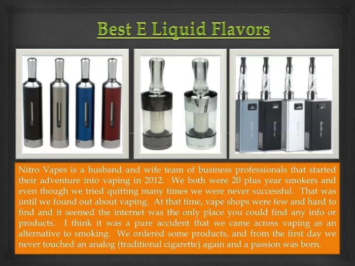 best e liquid flavors