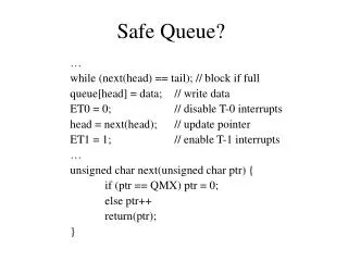 Safe Queue?
