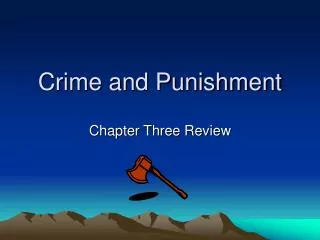 Crime and Punishment