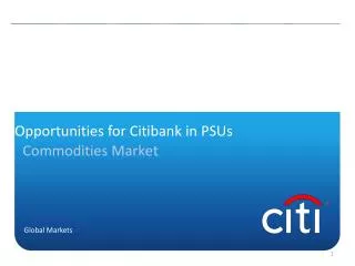 Opportunities for Citibank in PSUs