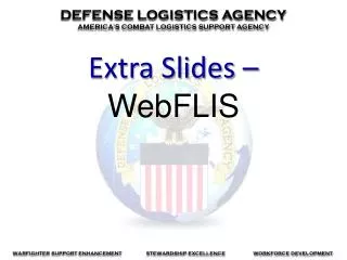 Extra Slides – WebFLIS