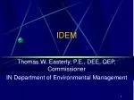 IDEM - slide 1