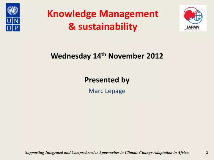 knowledge management sustainability