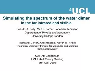 Simulating the spectrum of the water dimer in the far infrared and visible