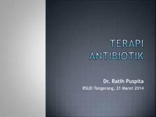 terapi antibiotik