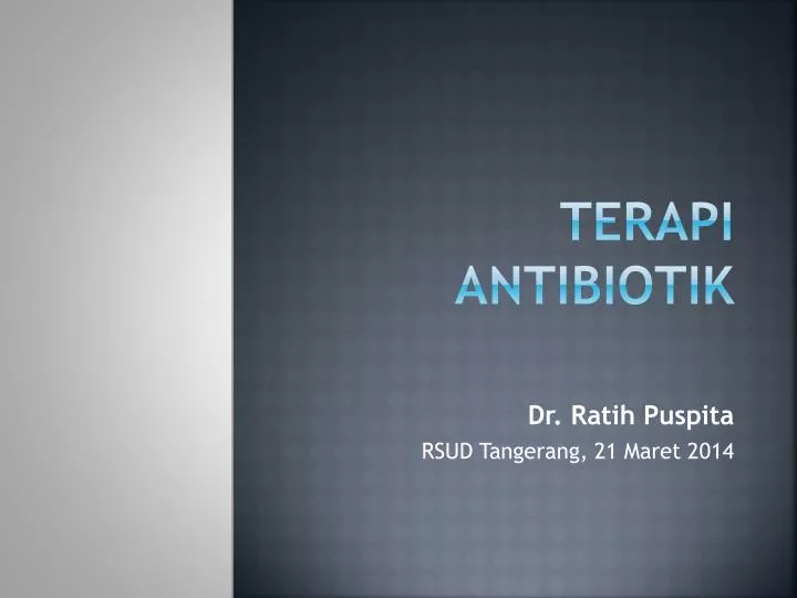 terapi antibiotik