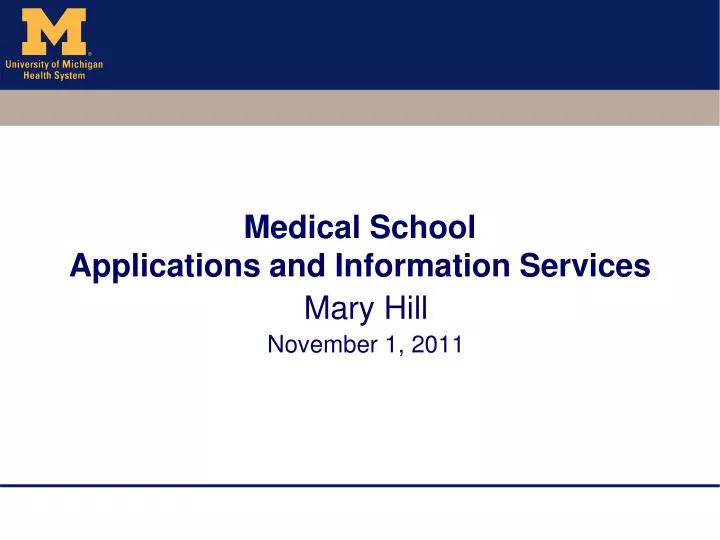 medical school applications and information services