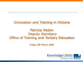 Innovation and Training