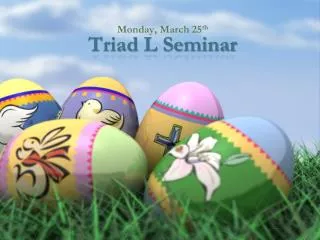 Triad L Seminar