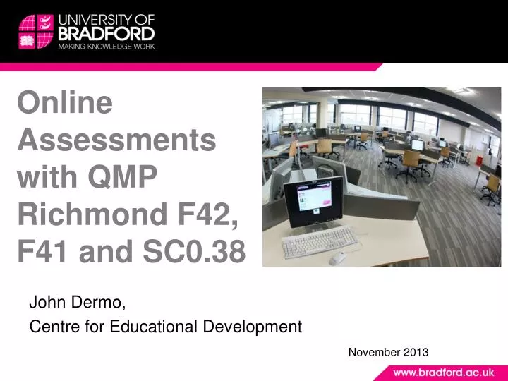 online assessments with qmp richmond f42 f41 and sc0 38