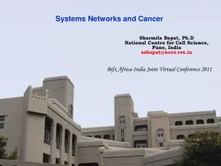 Systems Networks and Cancer