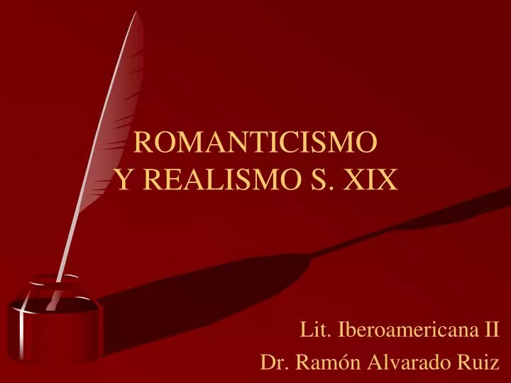 romanticismo y realismo s xix