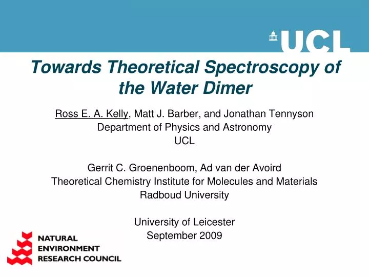towards theoretical spectroscopy of the water dimer