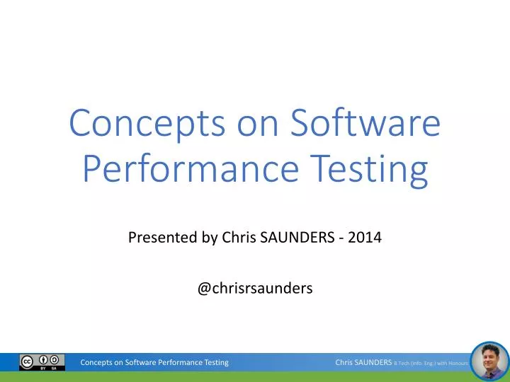 concepts on software performance testing
