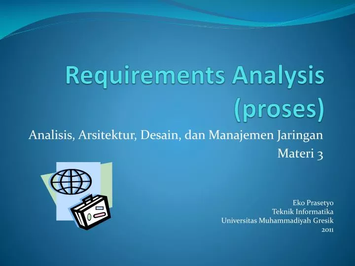 requirements analysis proses