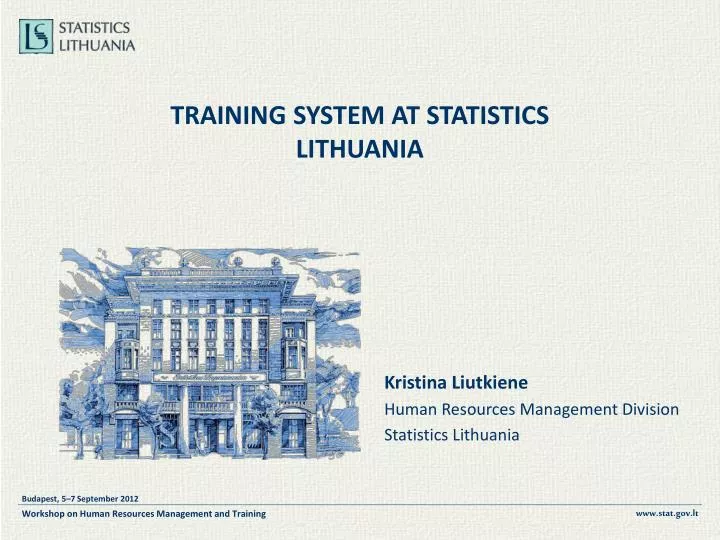 training system at statistics lithuania