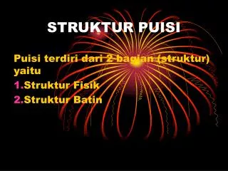struktur puisi