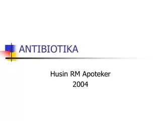 antibiotika