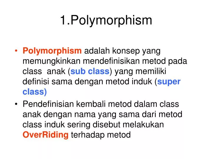 1 polymorphism