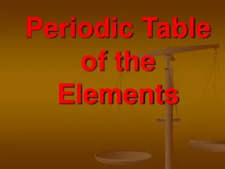 Periodic Table of the Elements