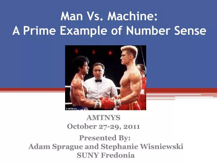 man vs machine a prime example of number sense