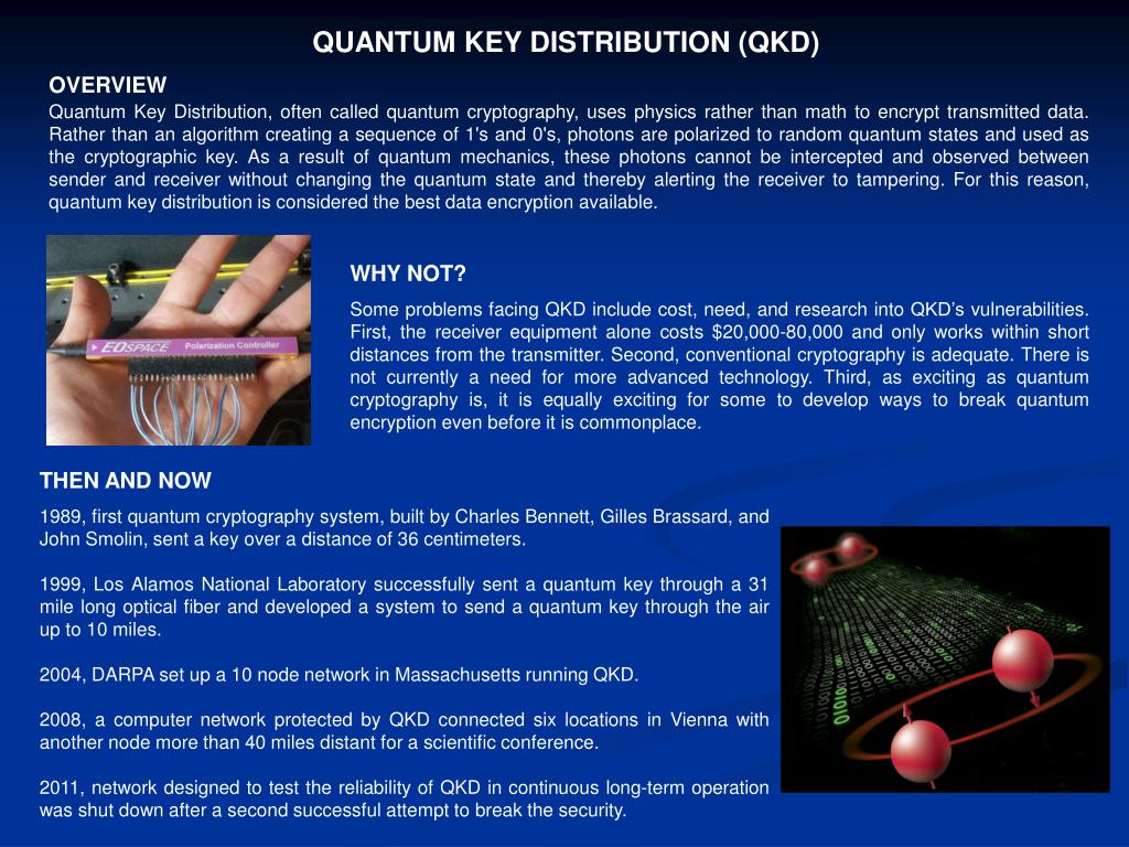 PPT - QUANTUM KEY DISTRIBUTION (QKD) PowerPoint Presentation, free ...