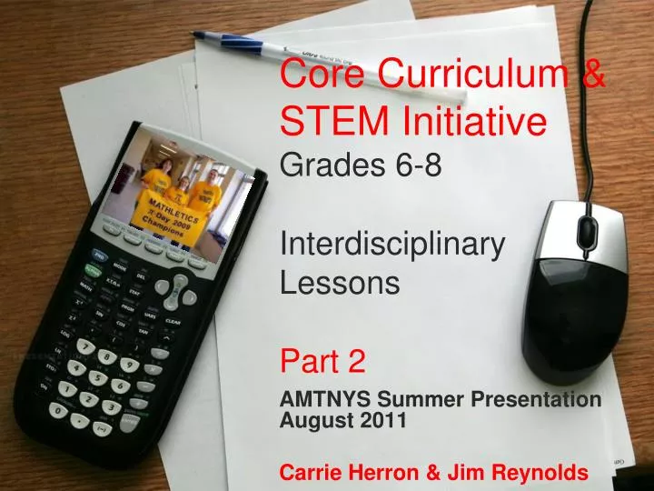 core curriculum stem initiative grades 6 8 interdisciplinary lessons part 2