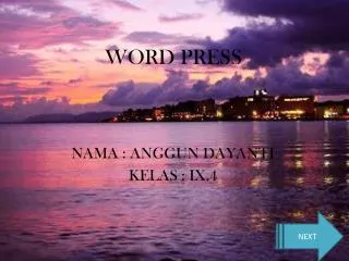 WORD PRESS