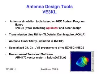 Antenna Design Tools VE3KL