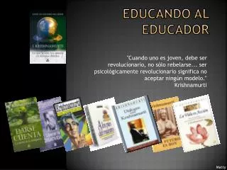 educando al educador