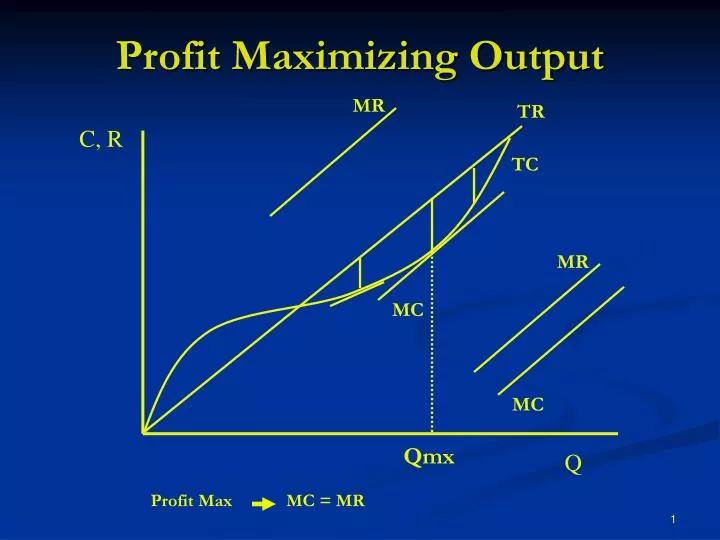 profit maximizing output