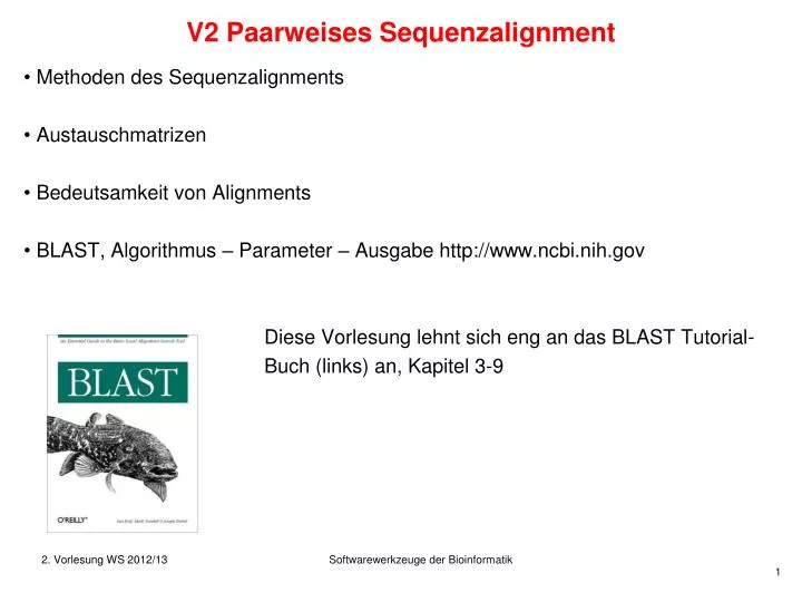 v2 paarweises sequenzalignment