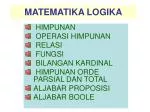 MATEMATIKA LOGIKA - slide 1