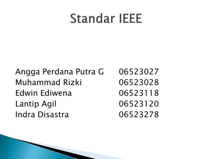 standar ieee