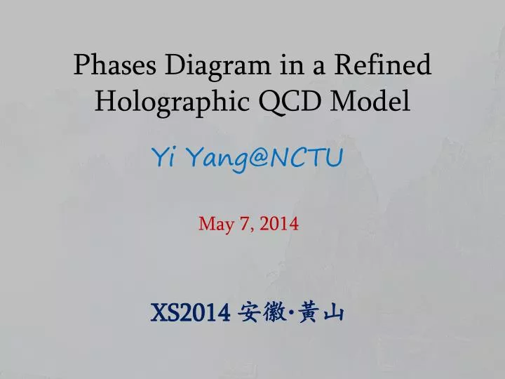 phases diagram in a refined holographic qcd model