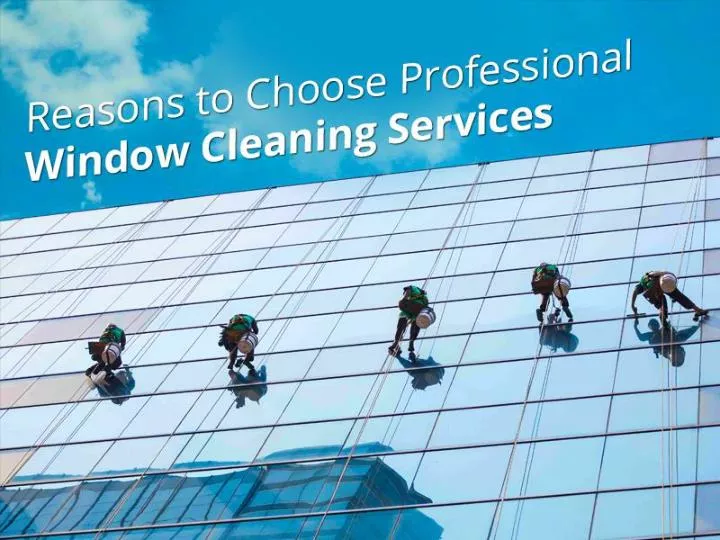 reasons to choose professional window cleaning services