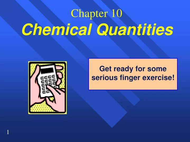chapter 10 chemical quantities