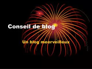 conseil de blog