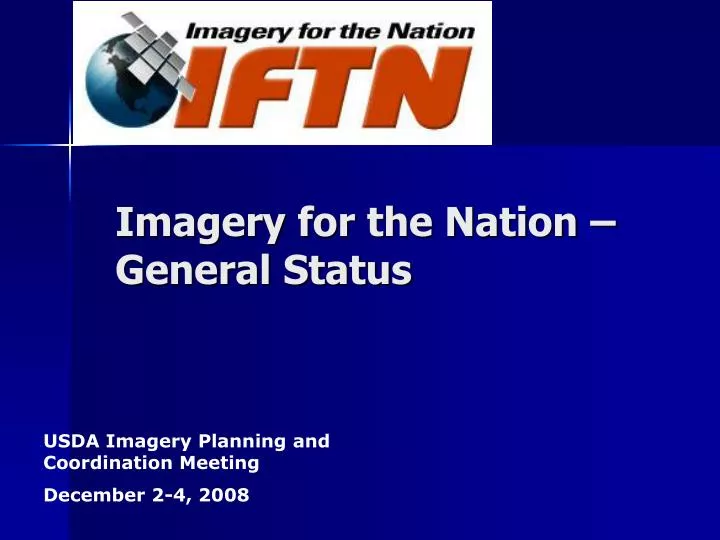 imagery for the nation general status