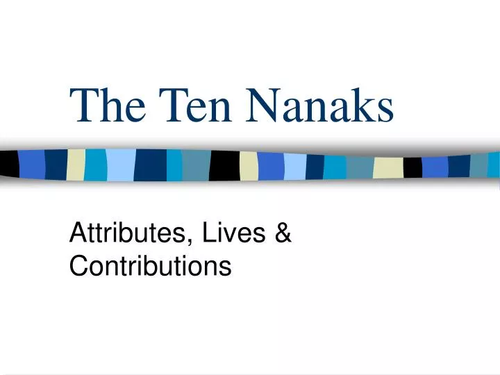the ten nanaks