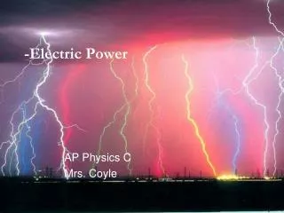 -Electric Power