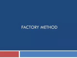 Factory Method