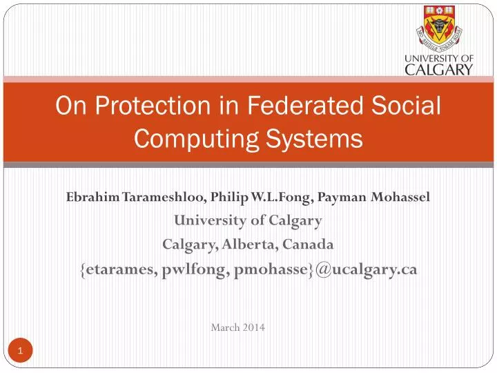 on protection in federated social computing systems