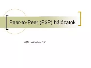 peer to peer p2p h l zatok