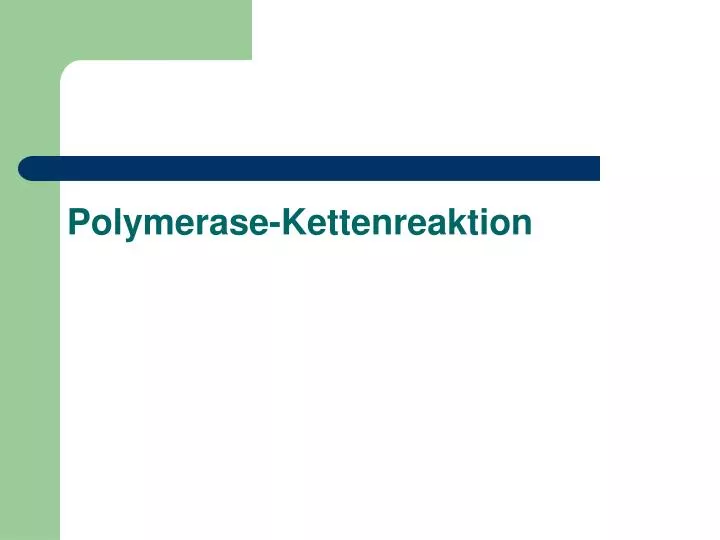 polymerase kettenreaktion