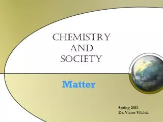 Chemistry and Society