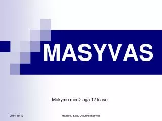 masyvas