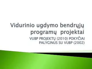 vidurinio ugdymo bendr j program projektai